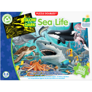 Puzzle Doubles - Glow In The Dark - Sea Life