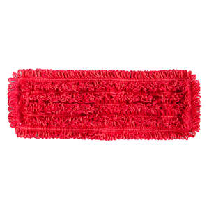I-Team, Premium Looped Microfiber Tabs Mop, 18"W, Red