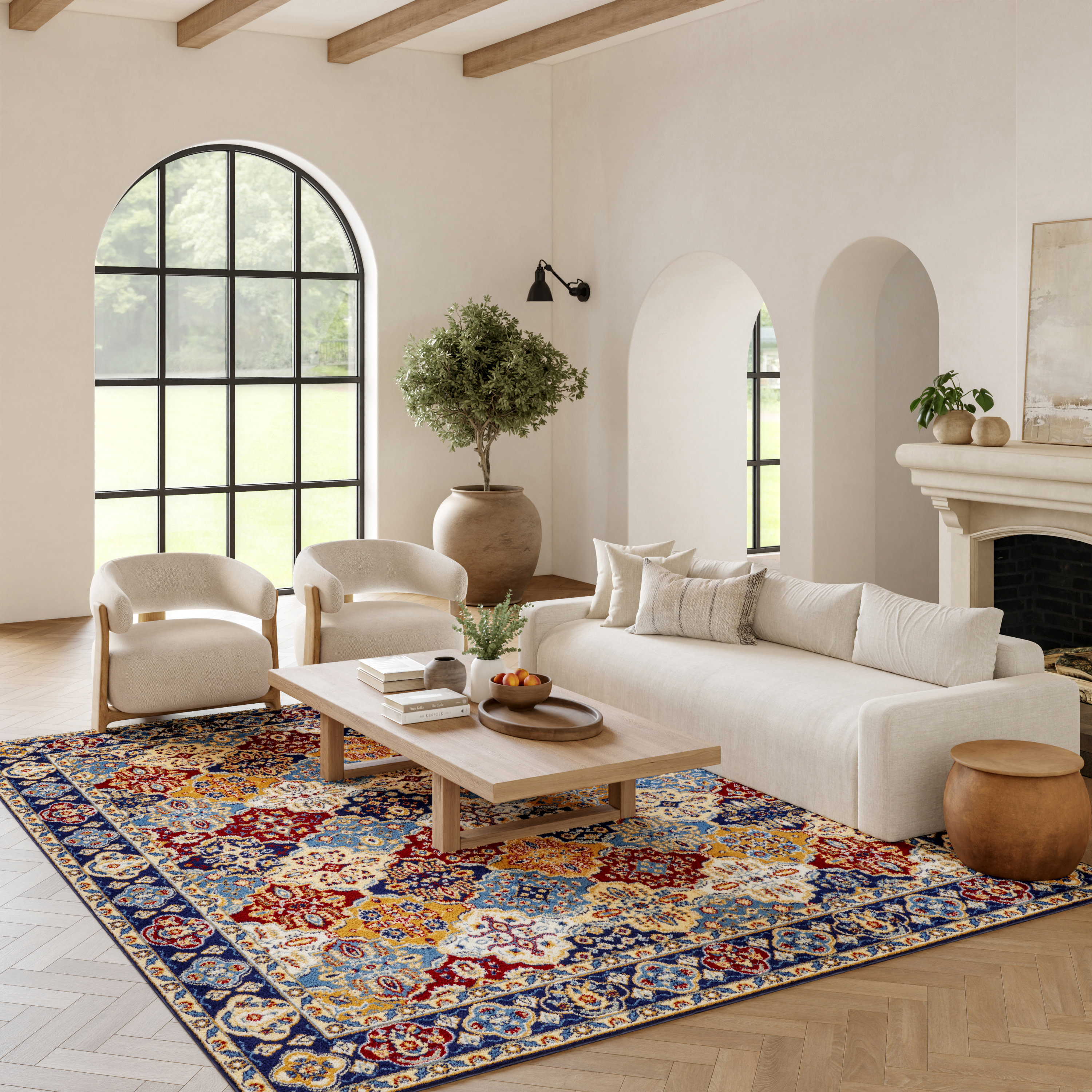 Nourison Grafix 7'10" x 9'10" Multicolor Bohemian Indoor Rug