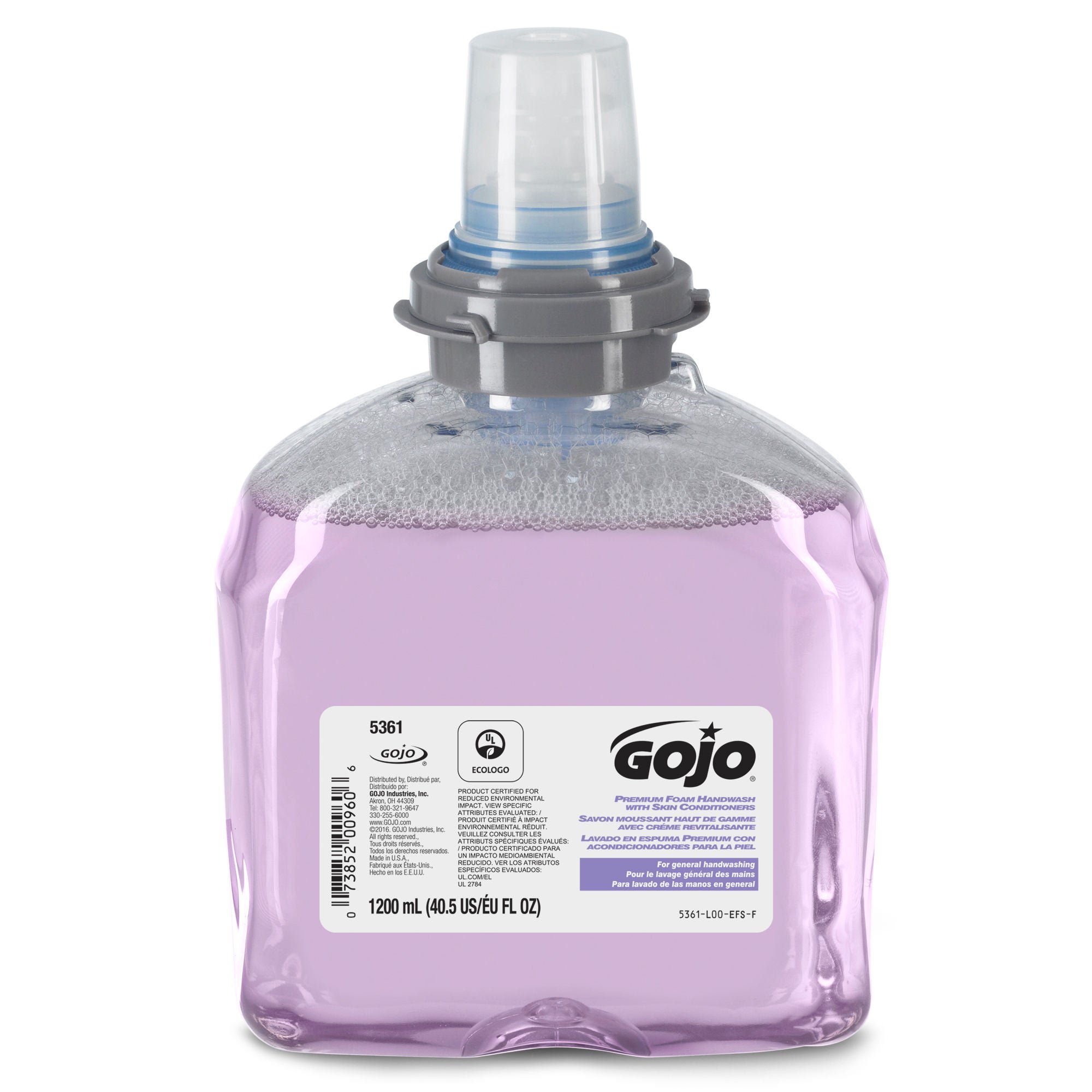 Gojo® Premium Foam Handwash with Skin Conditioners, 1,200 mL Dispenser Refill