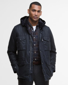 Winter Sapper Waxed Jacket Navy/Midnight Oak