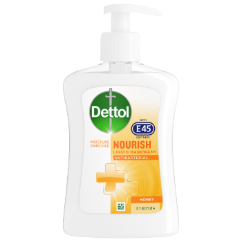 Dettol Nourish Liquid Hand Wash with E45 Honey
