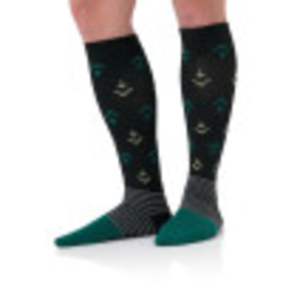 Landau Compression Sock for Men Antimicrobial, Odor Resistant, 8-15 MMHG Graduated L50001-Landau