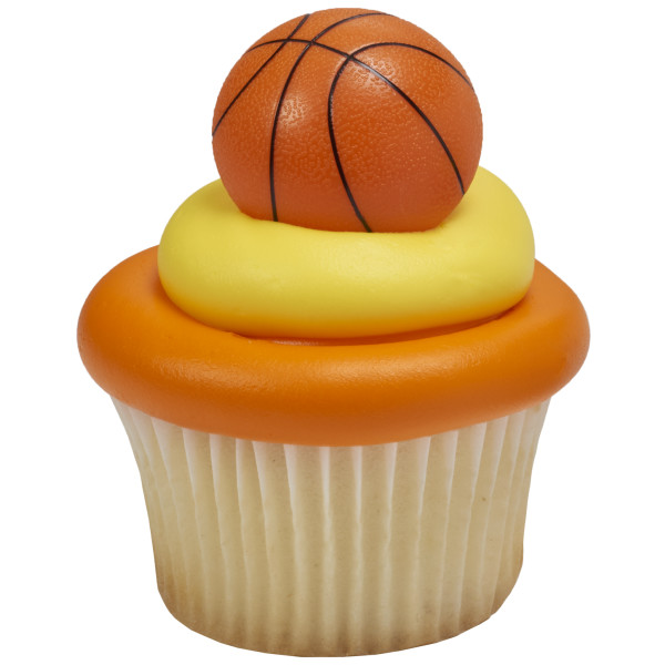 3D Basketball Cupcake Rings