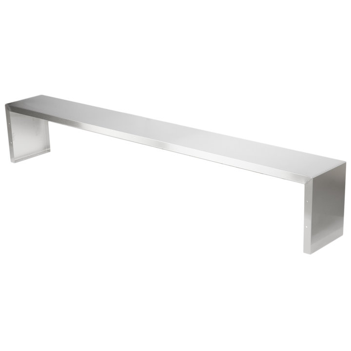 76-inch Servewell® stainless steel overshelf