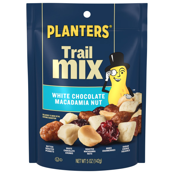 PLANTERS(R) Trail Mix White Chocolate Macadamia Nut 12/5oz . C1C1 - Front Center In Package (Hi Res)