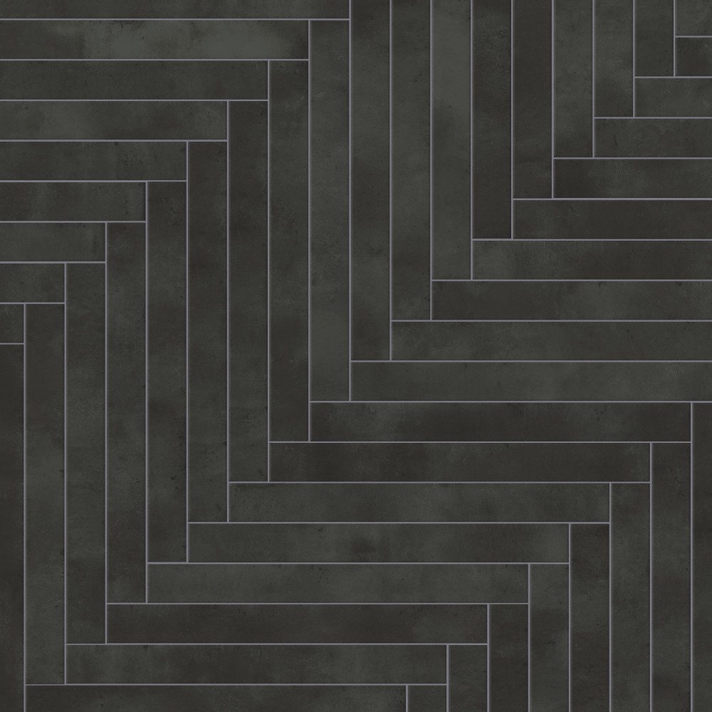 Phoenix Charcoal 1.88x17.75 Rectangle Porcelain Floor and Wall Digital Pattern