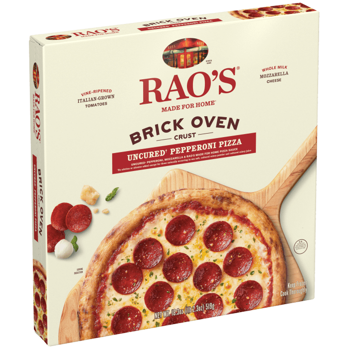 Uncured Pepperoni Pizza Frozen Pizza, 18.3 oz - Left angle Image