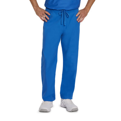 Landau 7602 Men&#8216;s-Unisex 1 Pocket Classic Reversible Drawstring Medical Scrub Pants-Landau