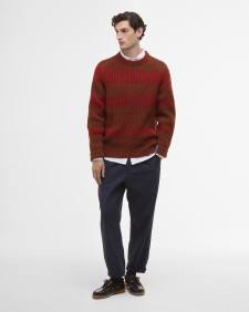 Paul Smith loves Barbour Saddle Crew Neck Jumper Rosette Red