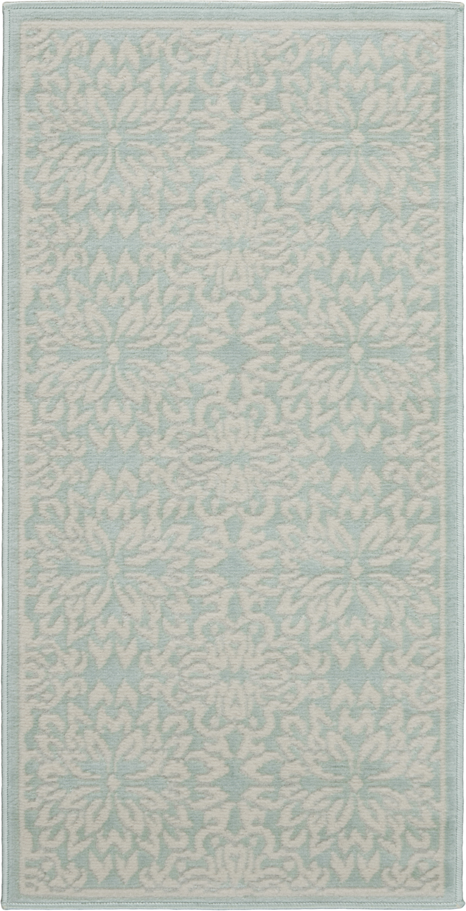 Nourison Jubilant 2' x 4' Ivory Green Farmhouse Indoor Rug