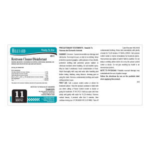 Label RTU Ars 811 Restroom Cleaner