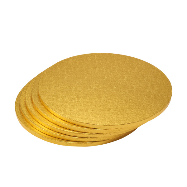 14" Round Gold Foil Cake Board