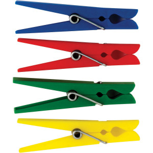Plastic Clothespins, Pack of 40