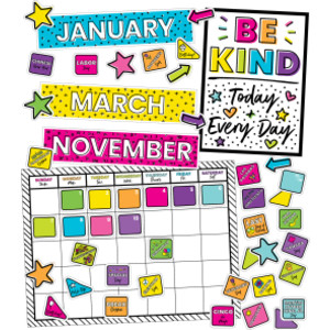 Kind Vibes Calendar Bulletin Board Set