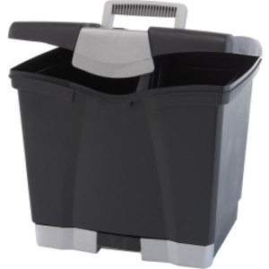 Letter/Legal Portable File Box & Drawer , Black