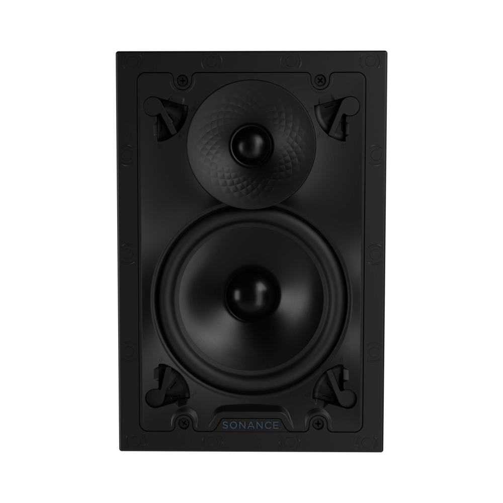 VX62 6" RECTANGLE IN-WALL SPEAKER W/ WHITE MICRO TRIM GRILLE (1 EACH)