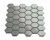 Multiplier Grey 2″ Hexagon Mosaic Glossy Multiplier Grey 2″ Hexagon Mosaic Glossy