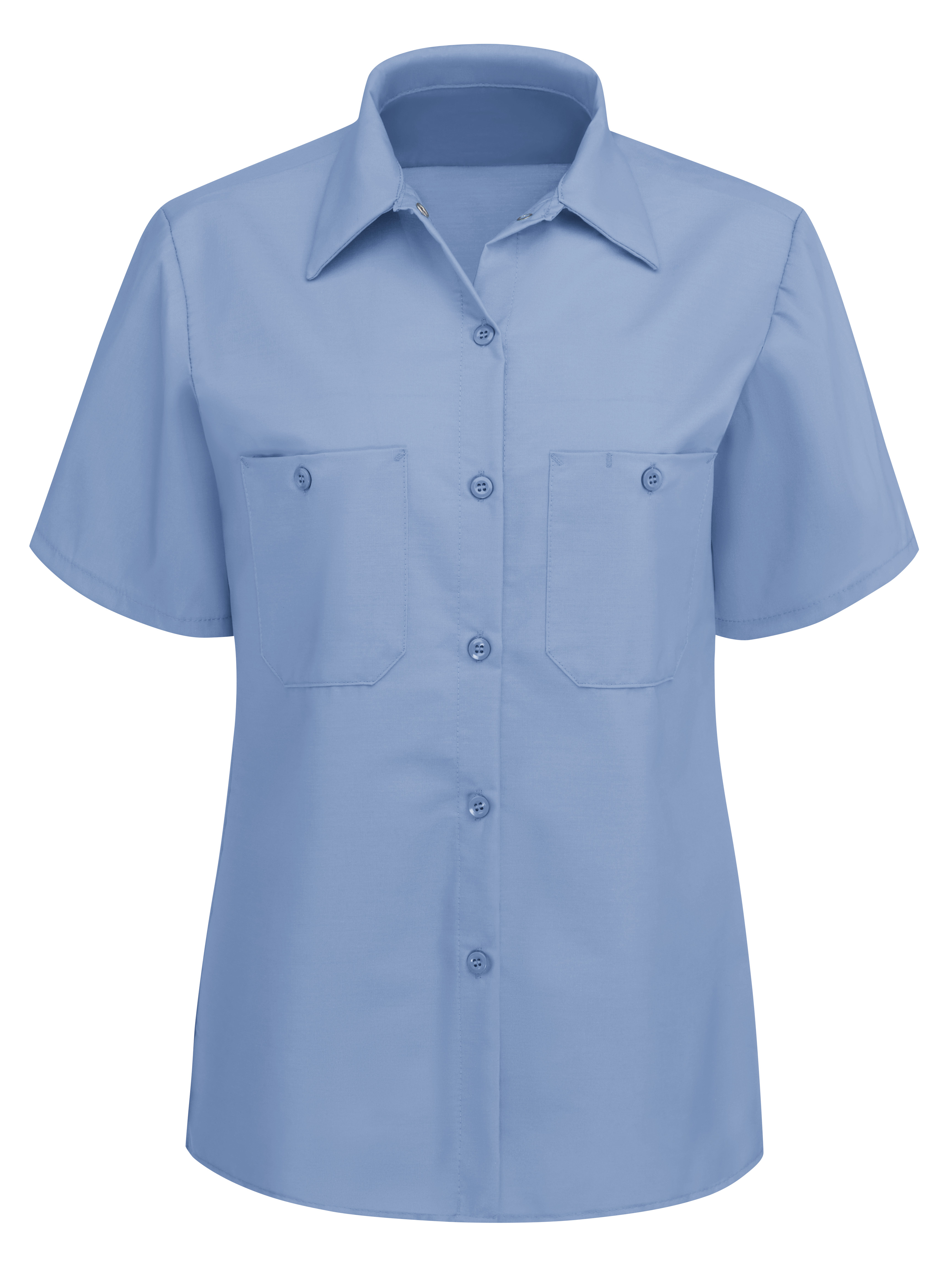 Women‘s Short Sleeve Industrial Work Shirt-Red Kap