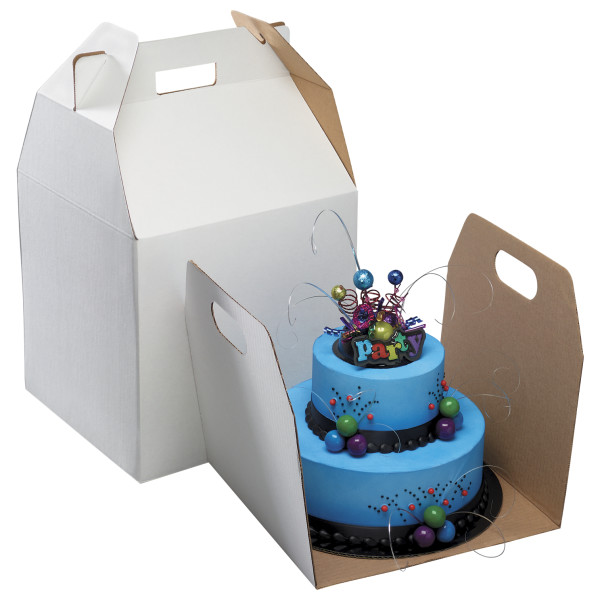 Tall Square with Handle Cake Box
