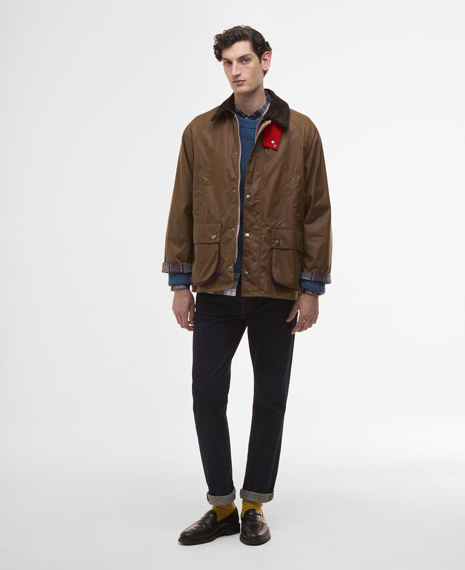 Paul Smith loves Barbour Oversized Bedale Waxed Jacket image number 3