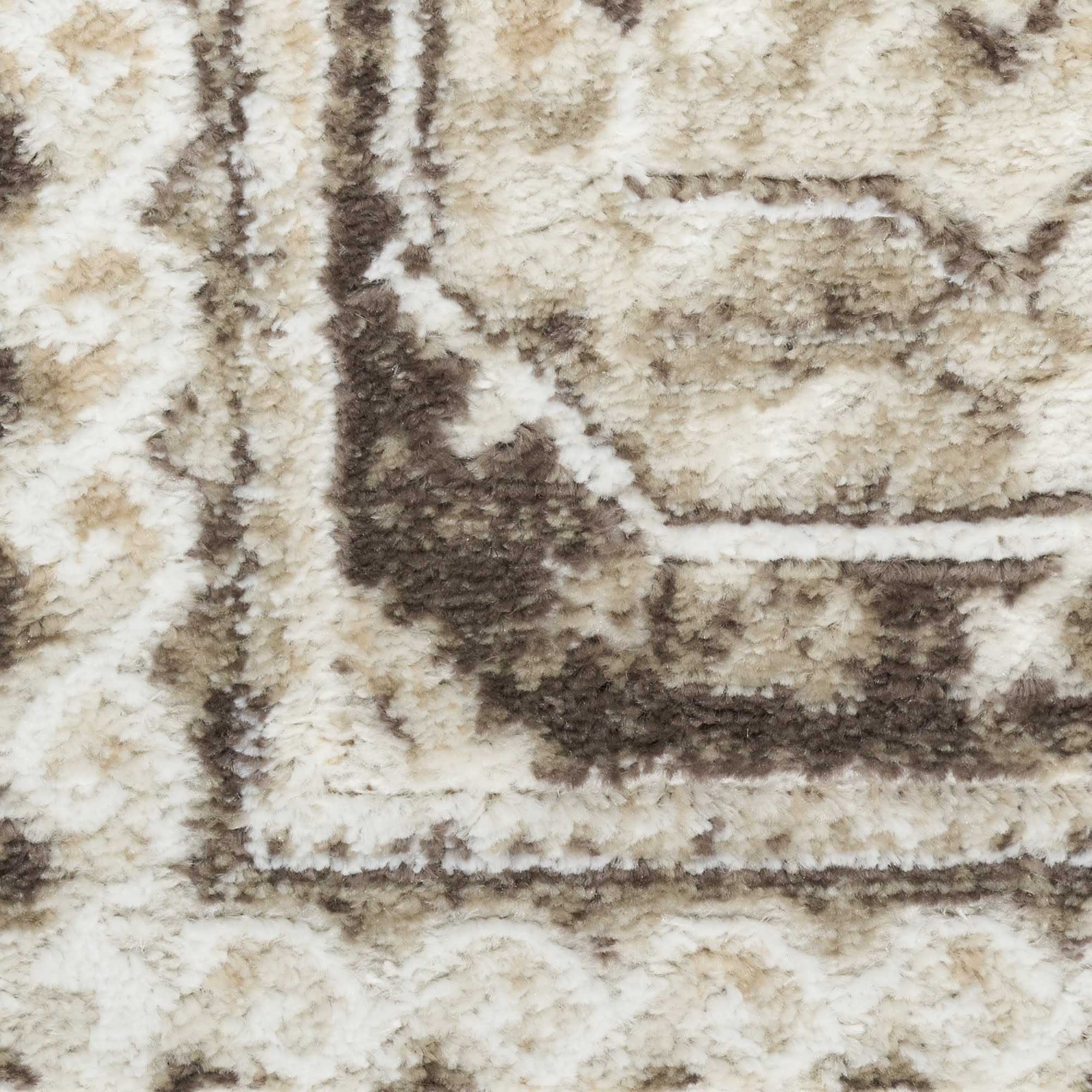Nourison Dekor 5'3" x 7' Ivory Brown Vintage Indoor Rug