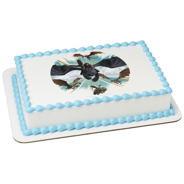 DreamWorks How to Train Your Dragon Chase the Wind PhotoCake® Edible Image®