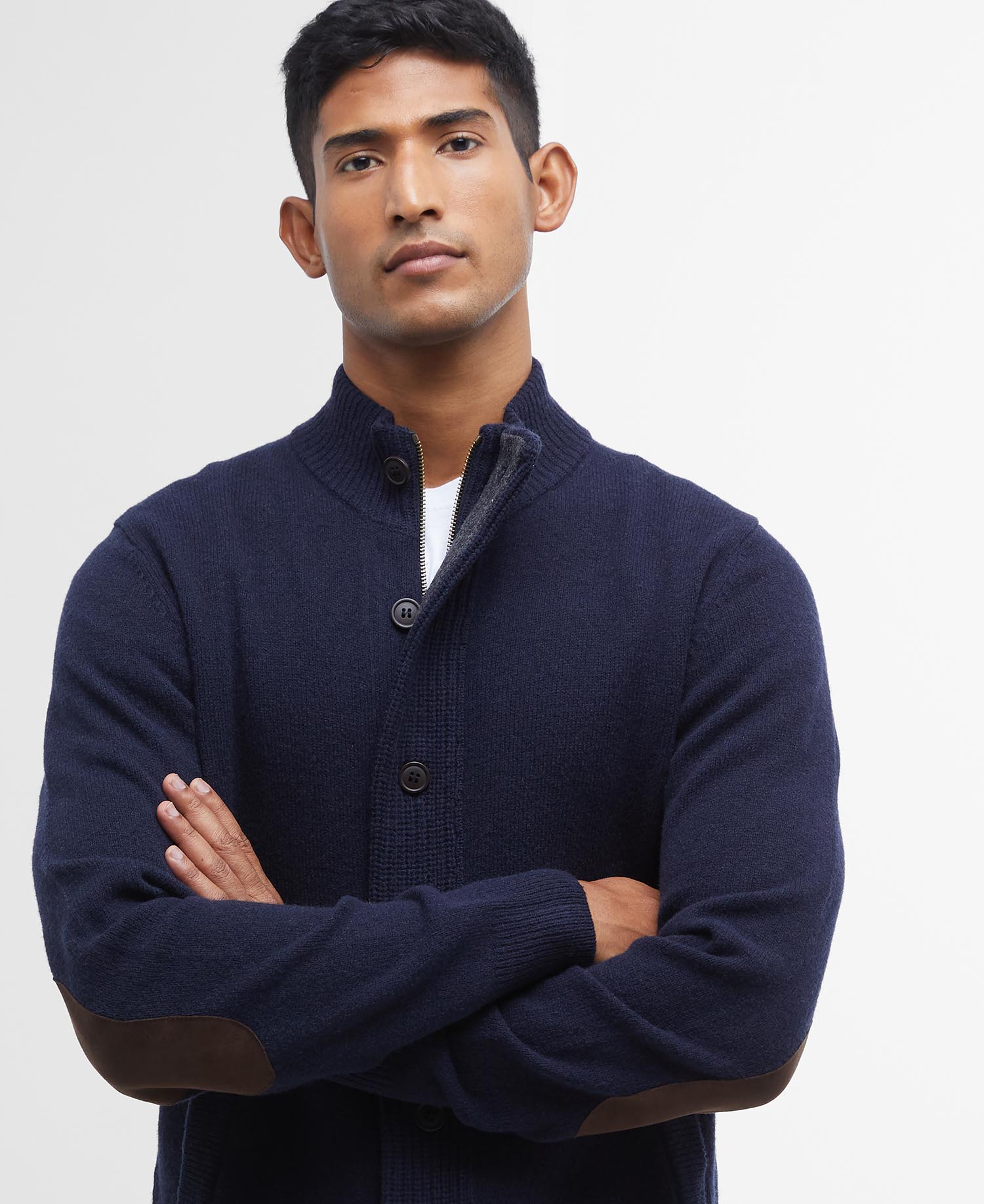 Essential Elbow-Patch Cardigan image number 3