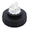 Cap Adaptor Dual Port 63Mm Wh Bk Collar