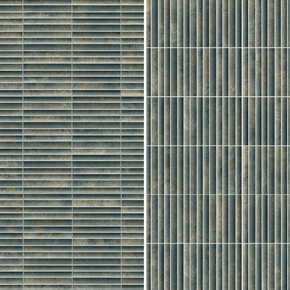 Rubik Verde 5-7/8 in. x 11-3/4 in. Ceramic Wall Tile