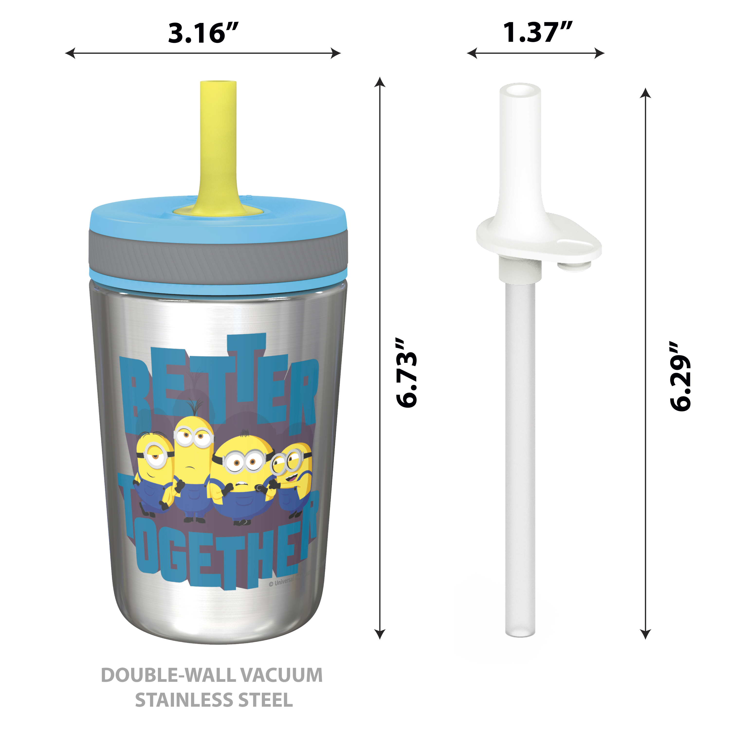 Minions 2 Movie 15  ounce Plastic Tumbler, Minions - Better Together, 3-piece set slideshow image 10