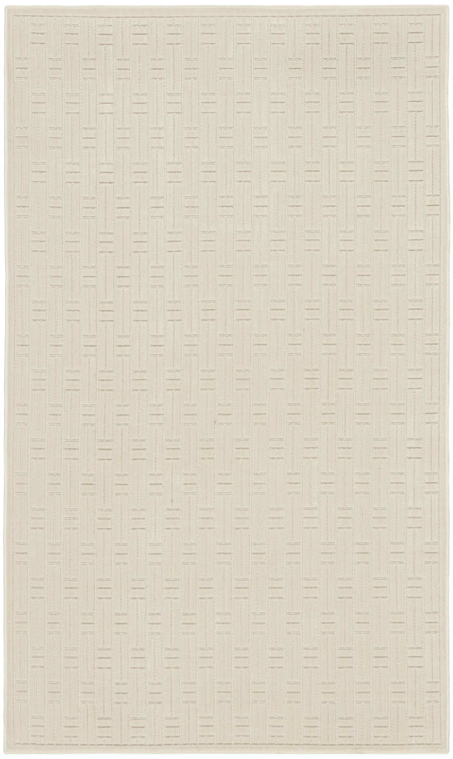 Nourison Washable Charm 2' x 3' Ivory Modern Indoor Rug