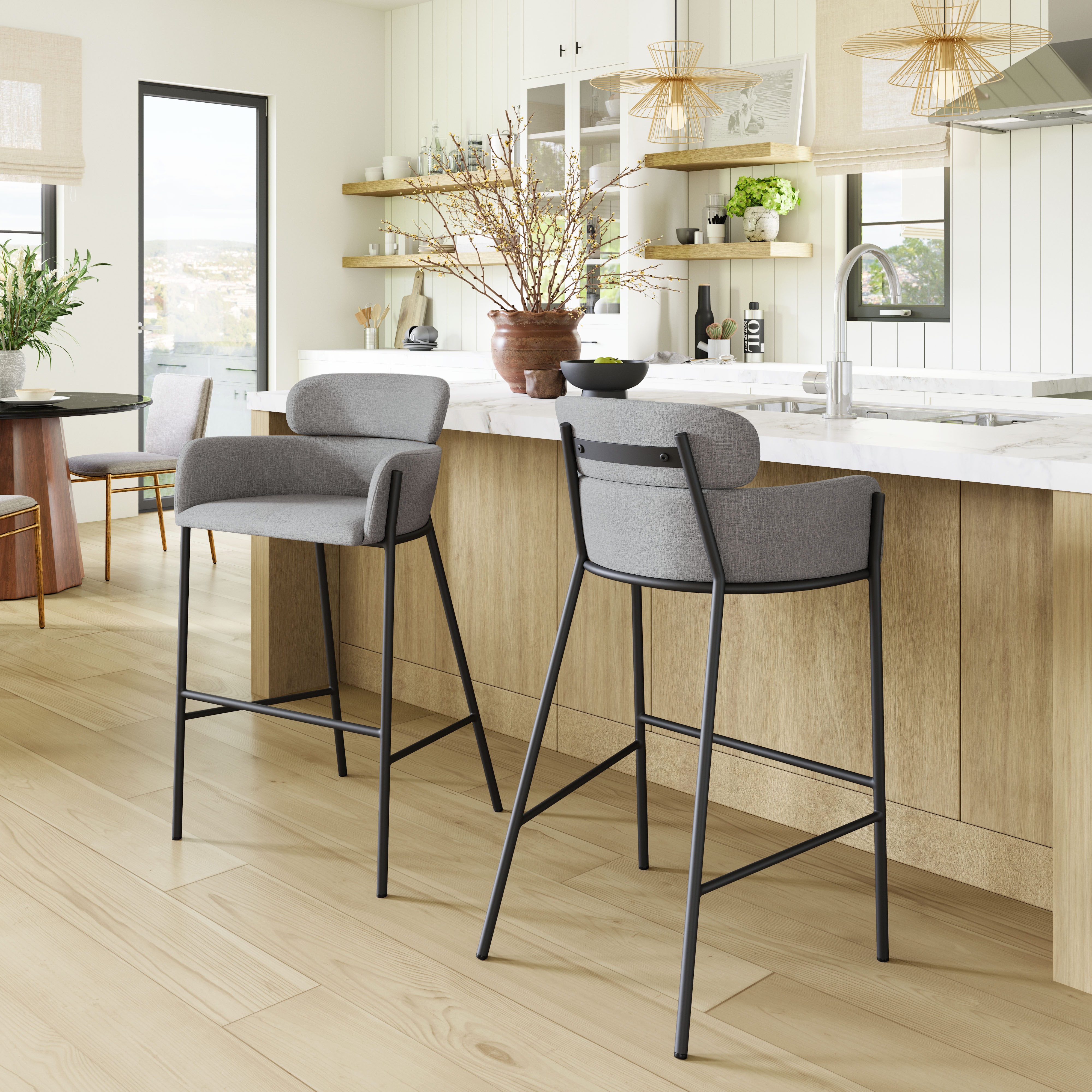 Bremor Barstool Slate Gray product image
