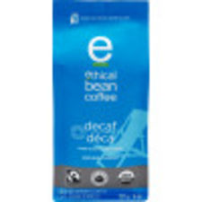 Ethical Bean Fairtrade Organic Coffee, Decaf Dark Roast, Ground Coffee