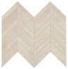 Bethany Falls White 12×13 Chevron Mosaic Mixed