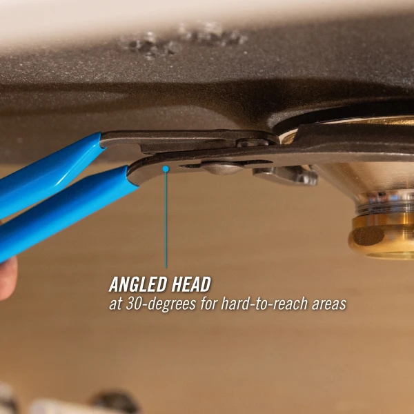 2012 12-inch Oil Filter/PVC Angled Head Pliers