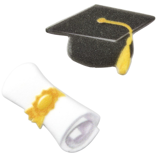 Graduation Cap & Scroll Dec-Ons® Decorations