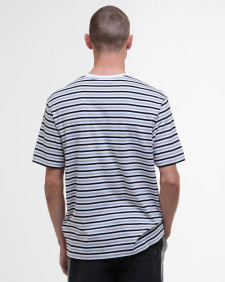 Micro Stripe Logo T-Shirt Classic White