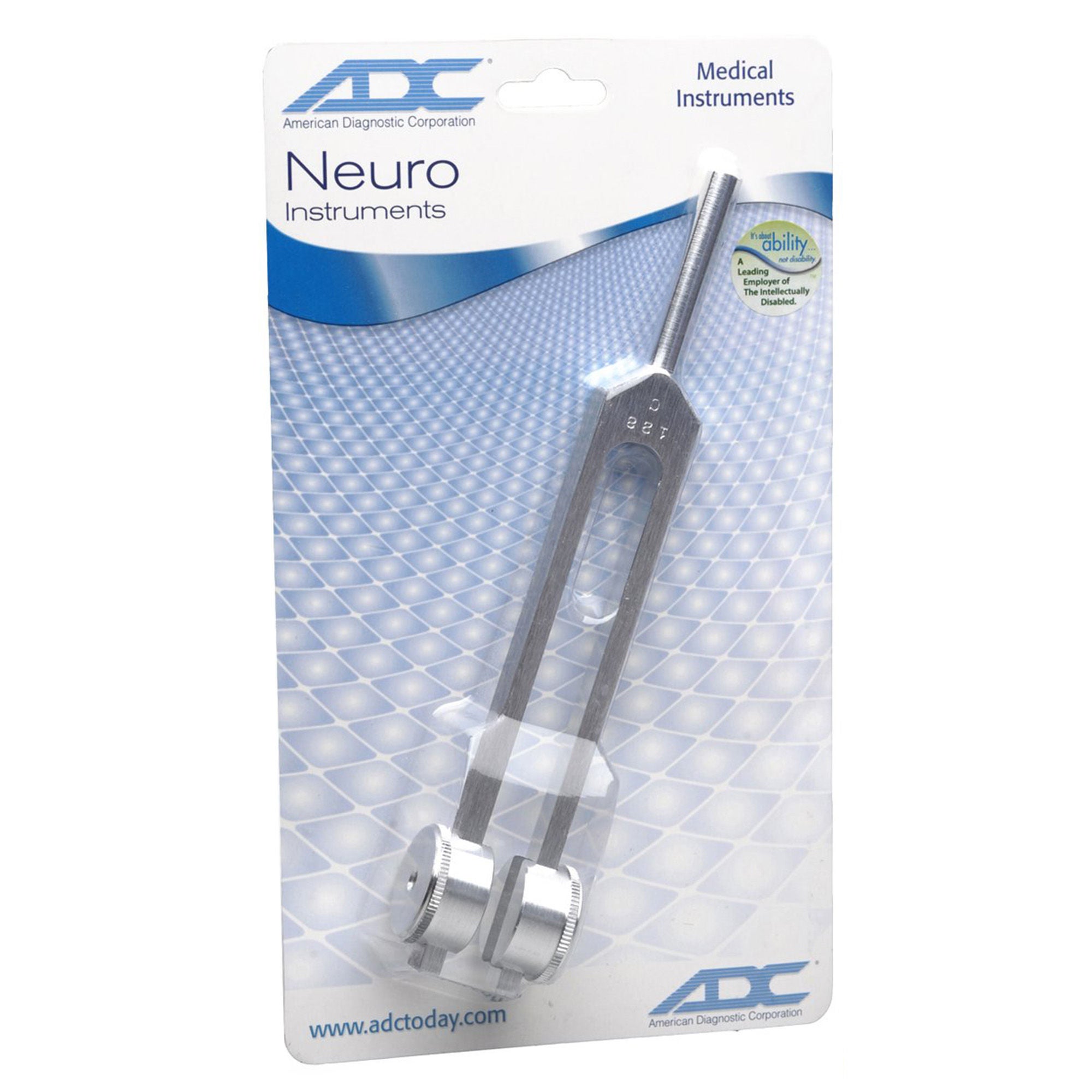 ADC® Tuning Fork with Fixed Weight, 128 Cycles per Second, 203 mm Length