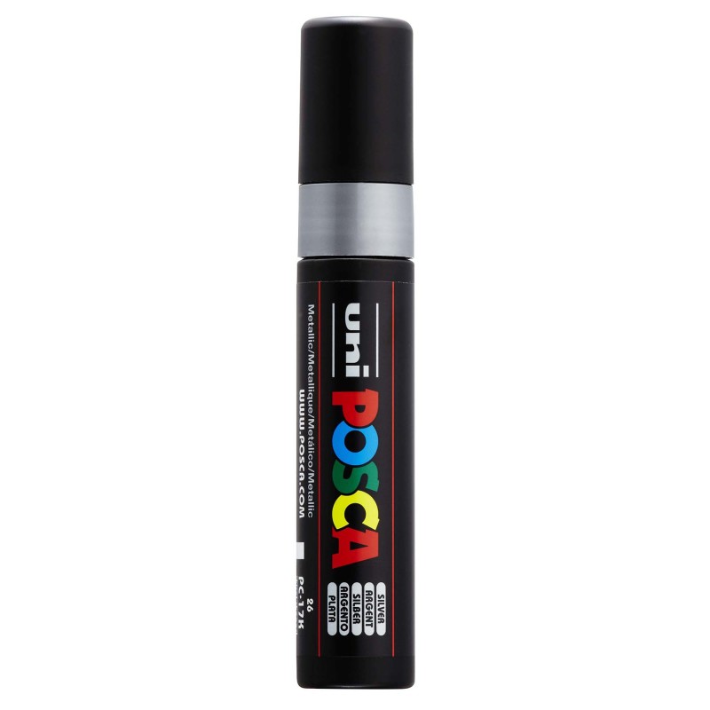 PC-17K Paint Marker, Extra Broad Tip (15 mm), Silver