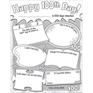 Happy 100th Day Poster Pack, Pack of 32