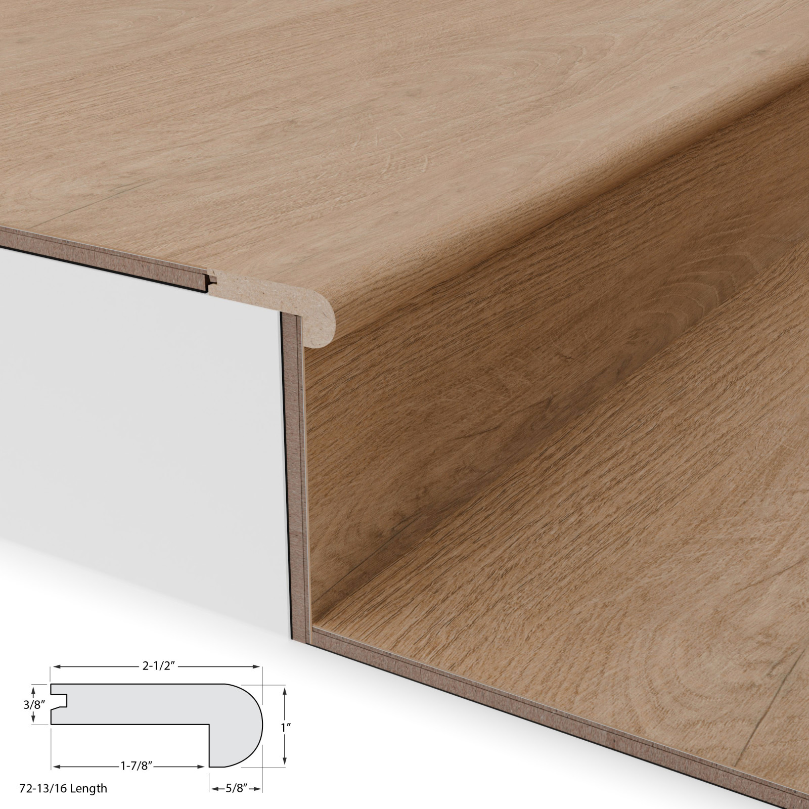 Estuary Oak Cali Stair Nosing view 4