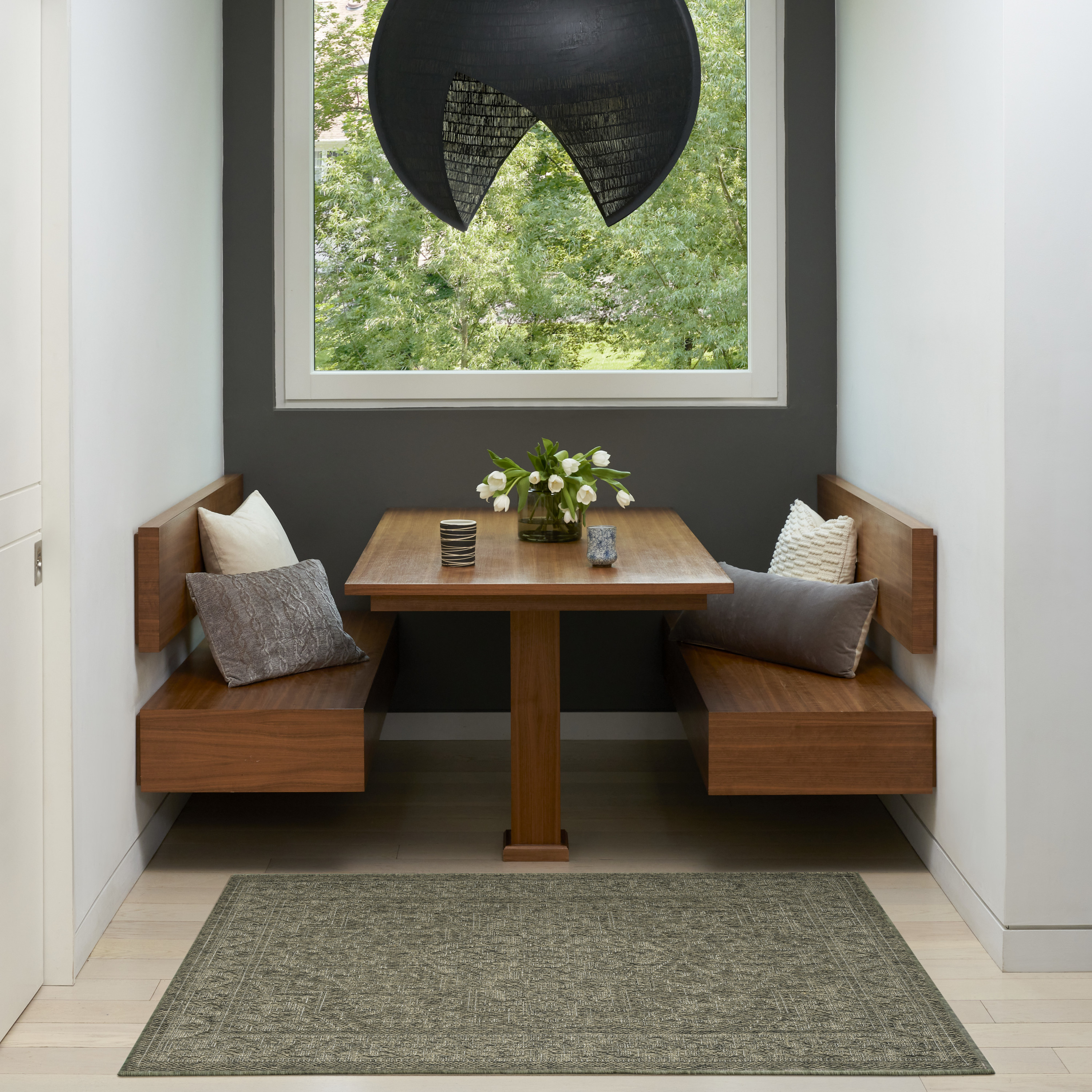 Nourison Tulum 2' x 3' Olive Outdoor Rug