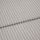 Striped cotton-blend fabric sample, narrow vertical pinstripes in gray on beige, folded once to form a layered edge; close-up studio shot showing woven texture and soft, neutral lighting.
