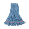 Boardwalk, Super Loop Synthetic Looped-End Wet Mop Head with 1" Headband, Large, Blue