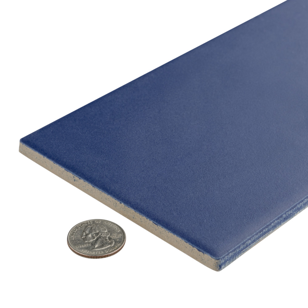 Piscina Matte Cobalt Blue with Biotech 4-3/4 in. x 9-5/8 in. Porcelain Floor and Wall Tile