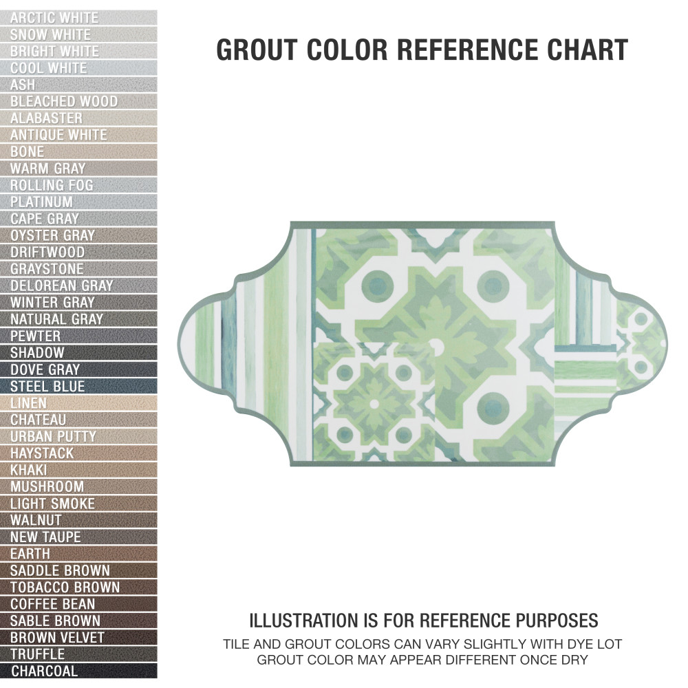 Royal Garden Provenzal Green 6-1/4 in. x 12-3/4 in. Porcelain Floor and Wall Tile