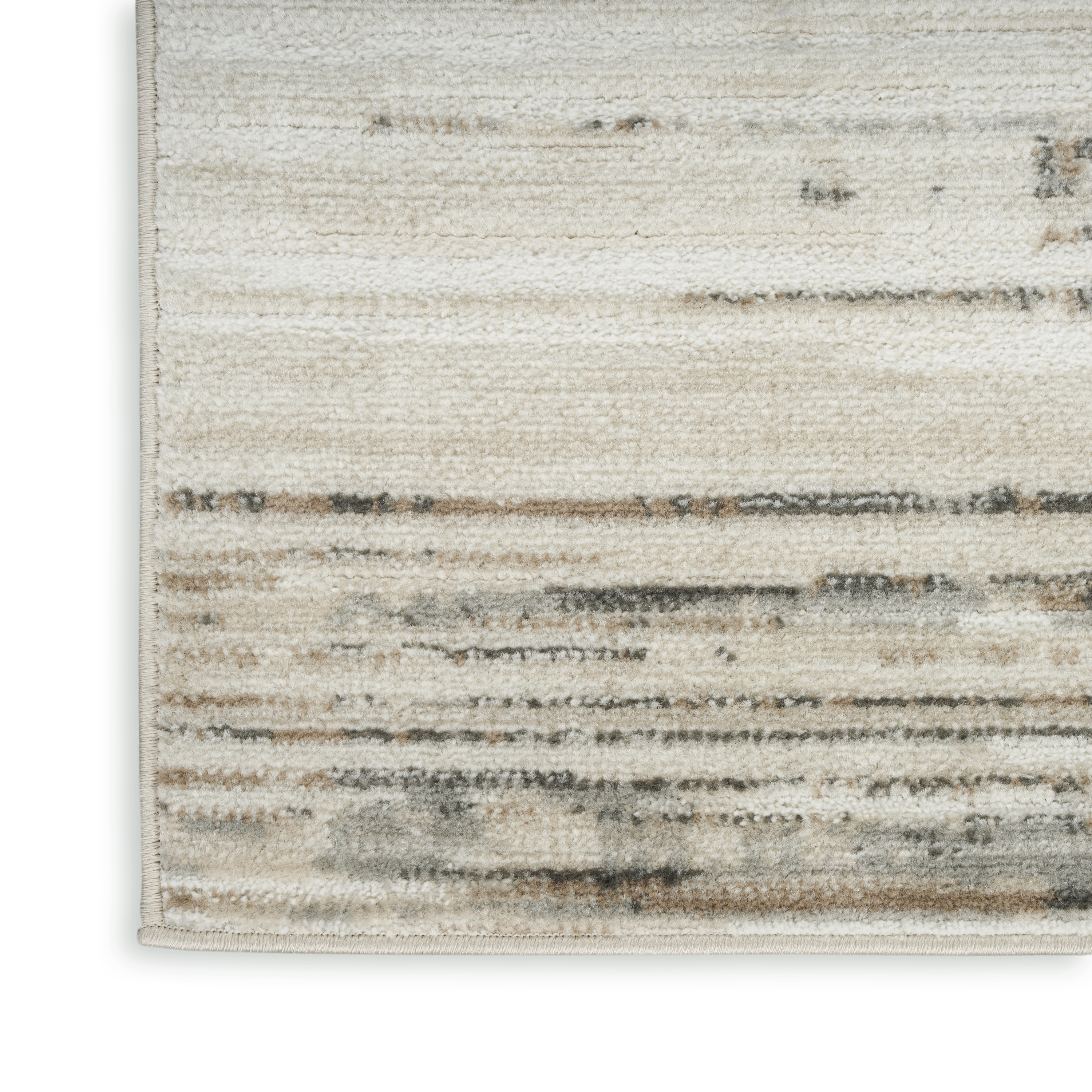 Nourison Serenity Home 2'2" x 3'9" Ivory Beige Modern Indoor Rug