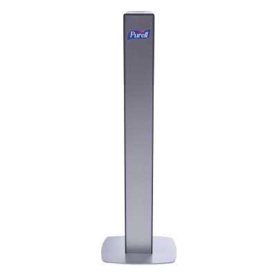 PURELL MESSENGER™ ES8 Silver Panel Floor Stand with Dispenser