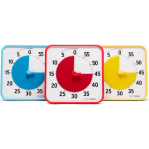 Original 8" Timer - Learning Center Classroom Set, Primary Colors, Set of 3